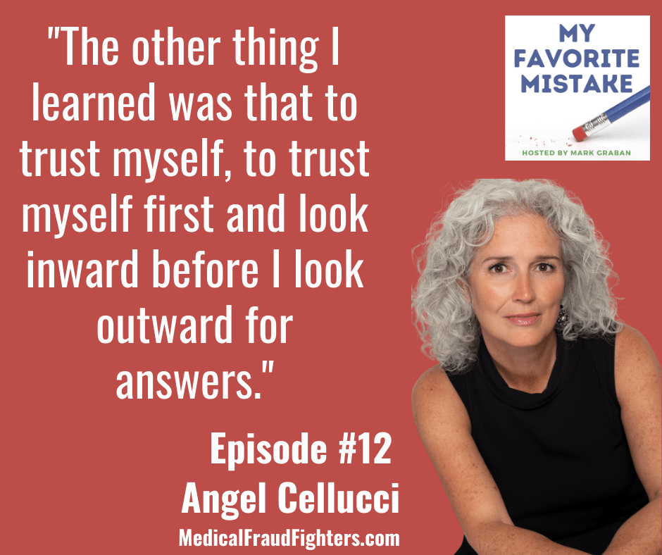 "The other thing I learned was that to trust myself, to trust myself first and look inward before I look outward for answers."