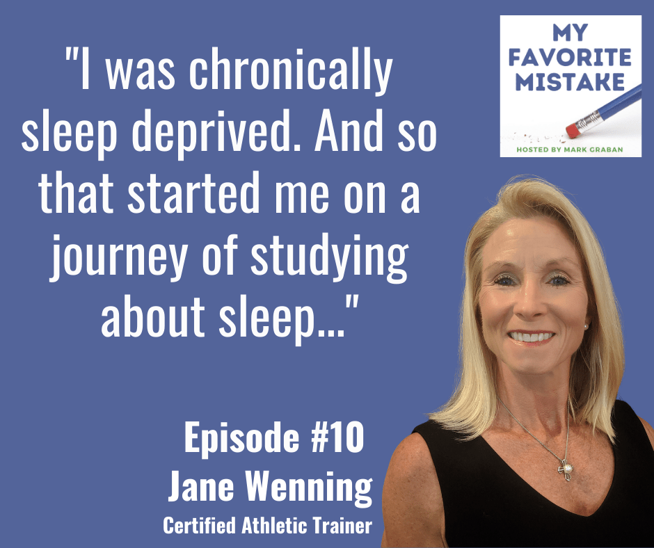"I was chronically sleep deprived. And so that started me on a journey of studying about sleep..."