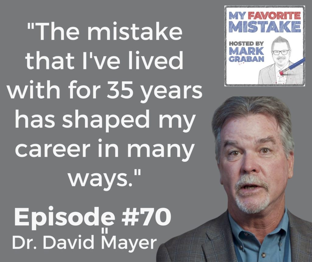 "The mistake that I've lived with for 35 years has shaped my career in many ways."