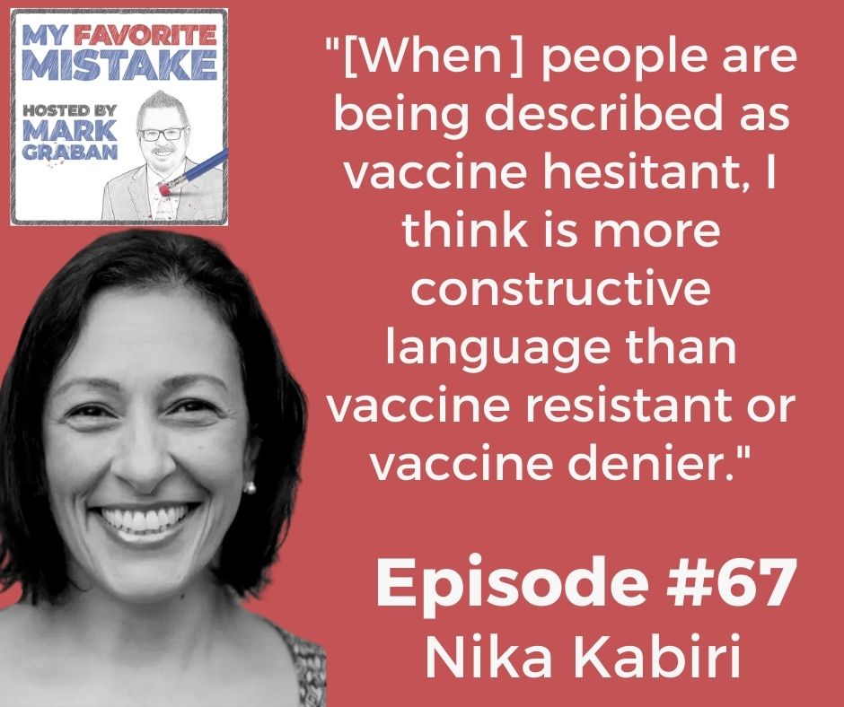 "[When] people are being described as vaccine hesitant, I think is more constructive language than vaccine resistant or vaccine denier."