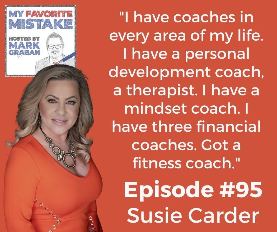 "I have coaches in every area of my life. I have a personal development coach, a therapist. I have a mindset coach. I have three financial coaches. Got a fitness coach."