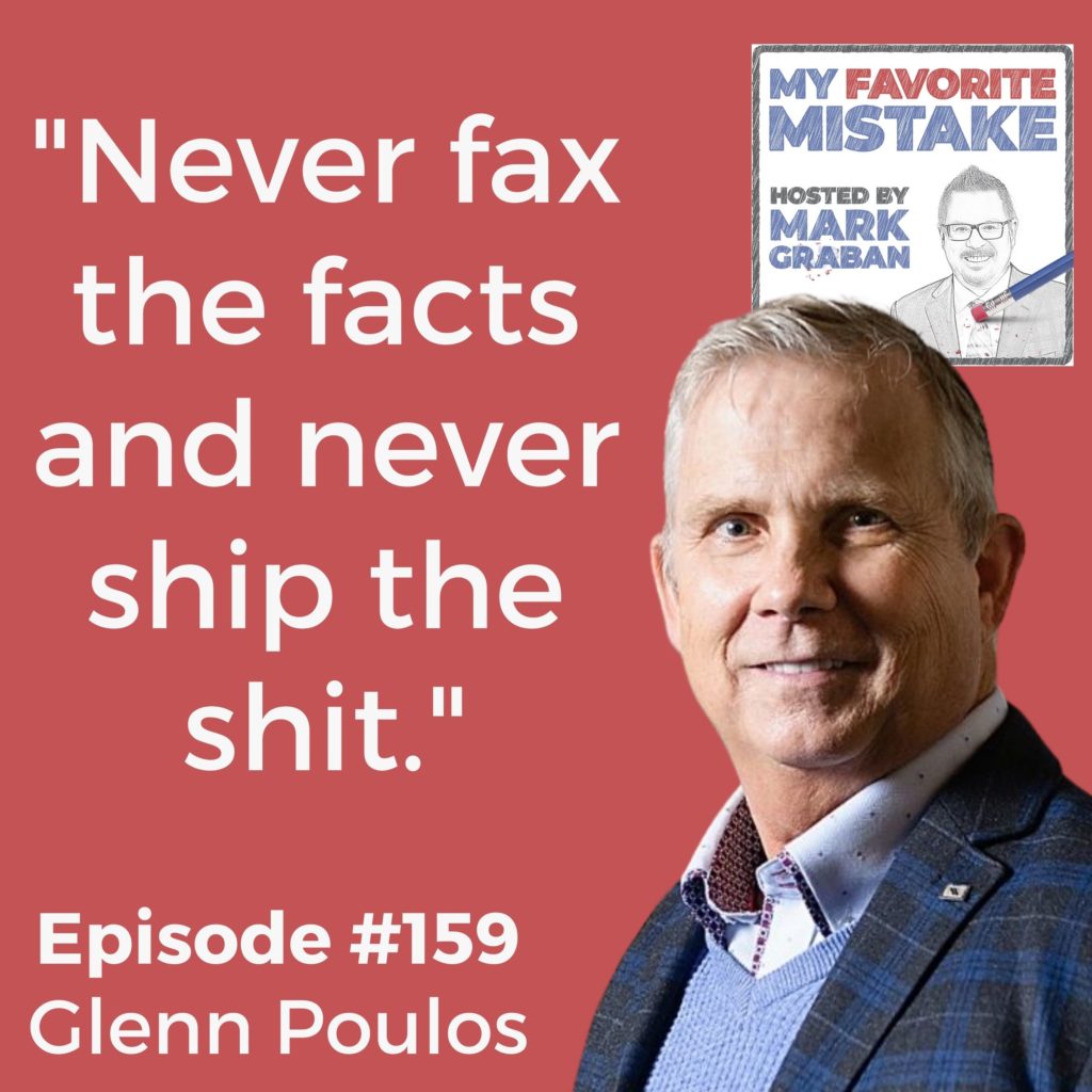 "Never fax the facts and never ship the shit."