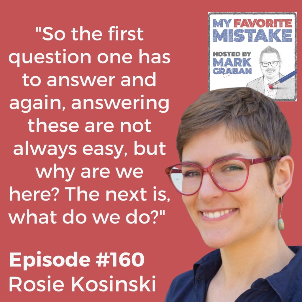 "So the first question one has to answer and again, answering these are not always easy, but why are we here? The next is, what do we do?" 