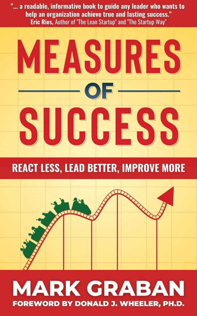 Measures of Success: React Less, Lead Better, Improve More -- by Mark Graban (book cover)