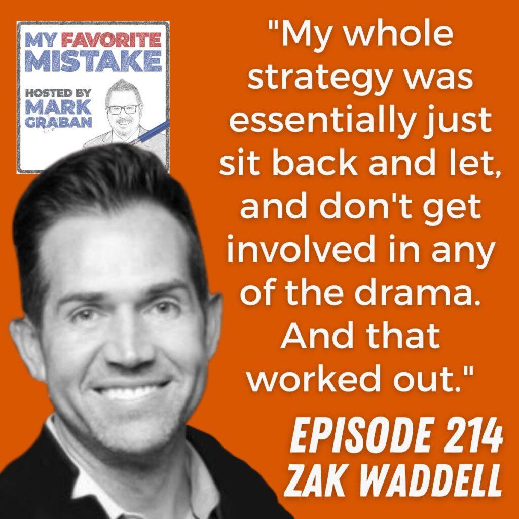 "My whole strategy [on the Bachelorette] was essentially just sit back and let, and don't get involved in any of the drama. And that worked out." zak waddell