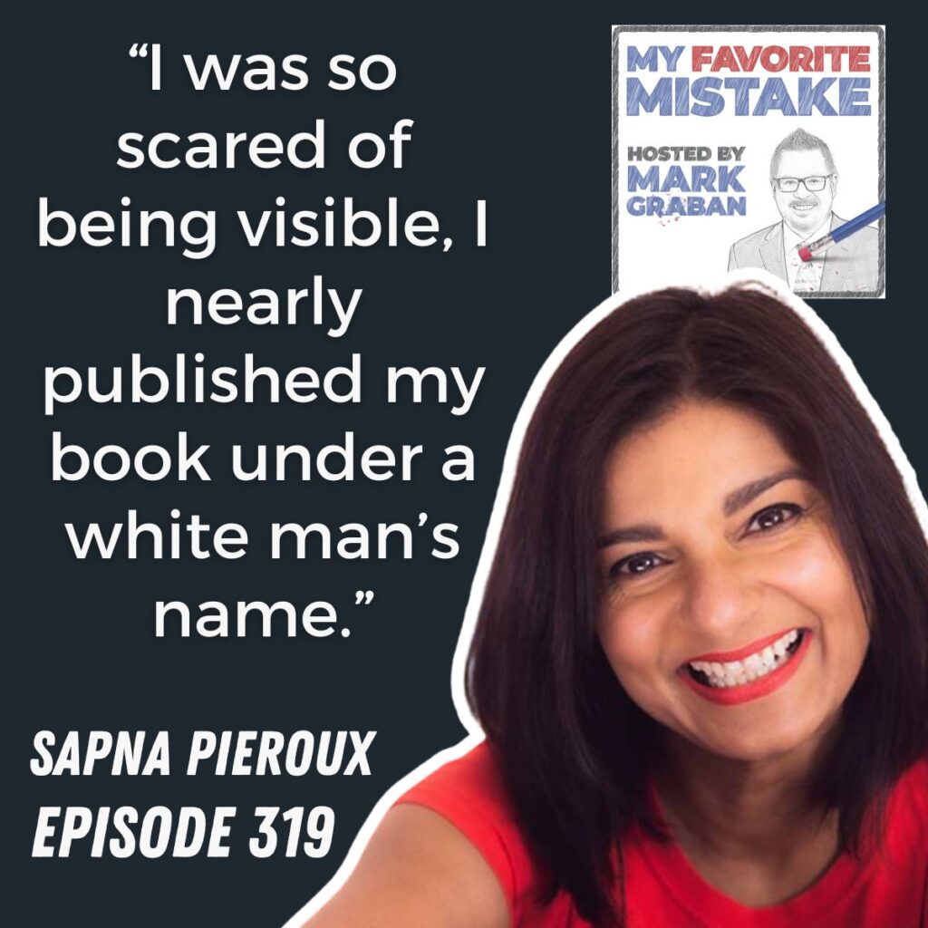 “I was so scared of being visible, I nearly published my book under a white man’s name.”
sapna pieroux