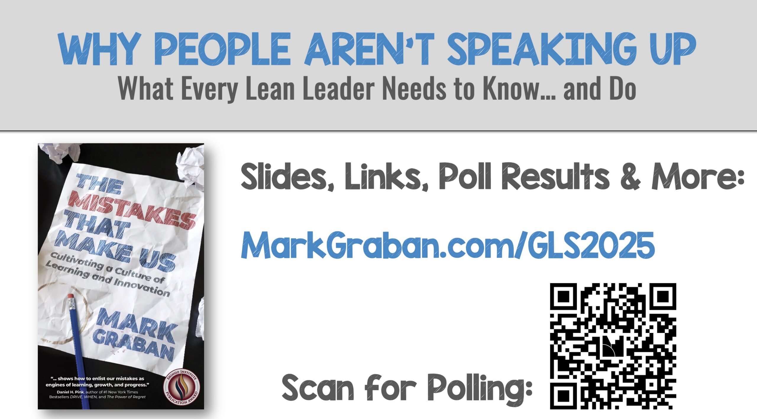 Why People Aren't Speaking Up: Global Lean Summit 2025